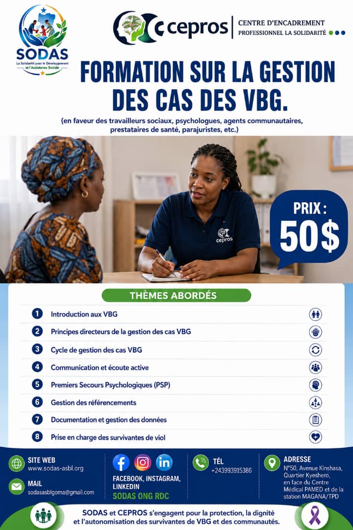 GESTION DES CAS DES VBG