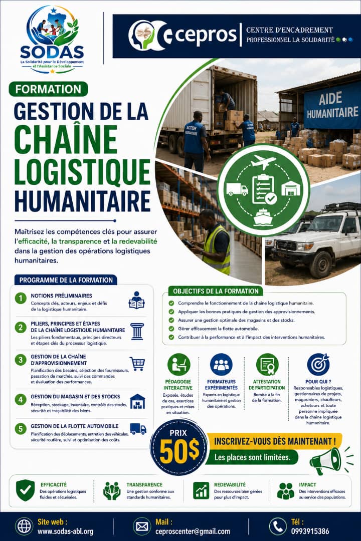 LOGISTIQUE HUMANITAIRE